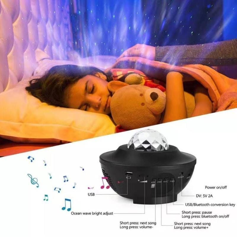 Projecteur d'Étoiles LED USB avec Contrôle Musique – Image 2