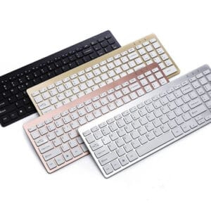 Clavier Sans Fil USB – Silencieux & Ergonomique