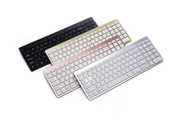 Clavier Sans Fil USB – Silencieux & Ergonomique