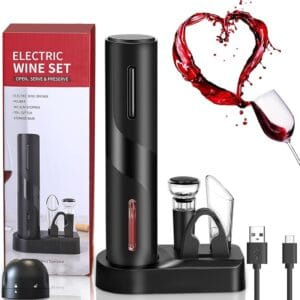 Ouvre-Bouteille Électronique et Décapsuleur USB Rechargeable