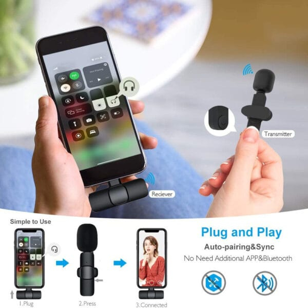 Microphone Sans Fil Portable - SmartMic Lavalier – Image 2