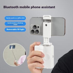 Perche à Selfie Télescopique avec Lumière LED et Trépied