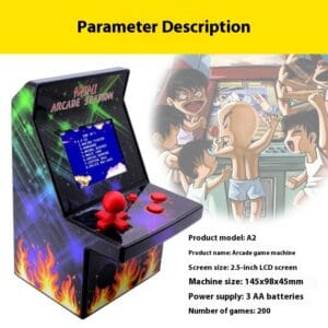 Mini Console Rétro Portable - Arcade Nostalgique pour Enfants & Adultes