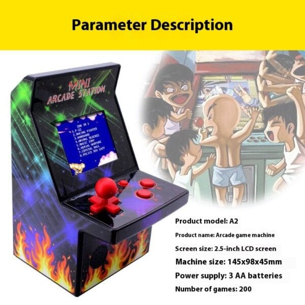 Mini Console Rétro Portable - Arcade Nostalgique pour Enfants & Adultes