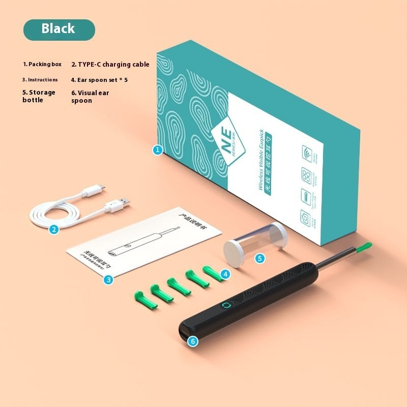 Nettoyeur d’oreilles visuel sans fil HD – Image 4